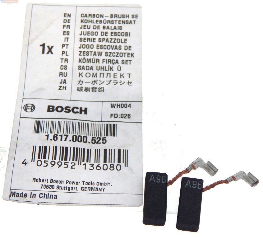 Bosch szczotki 1617000525 GBH 2-22RE, GBH 2-23 REA, GBH 2-26 DRE, GBH 3-28 DRE, GBH 2400