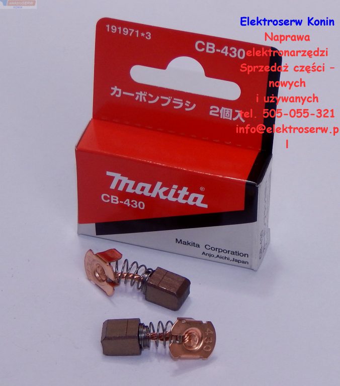 Makita szczotki CB-430 191971-3 do wkrętarki