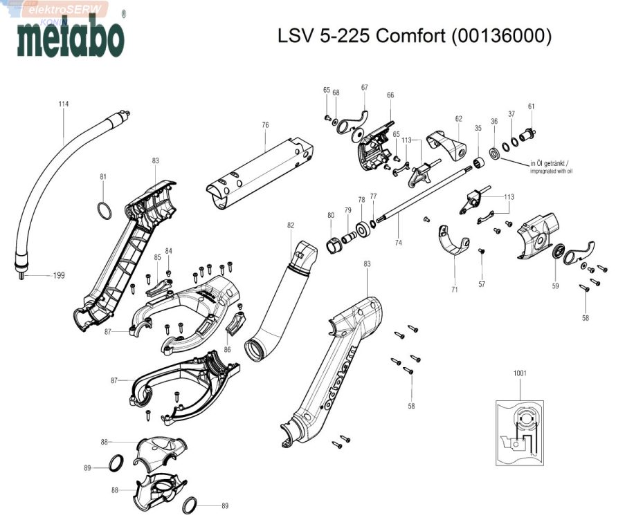 Metabo zapasowa obejma szczotkowa do szlifierki przegubowej na wysięgniku LSV 5-225