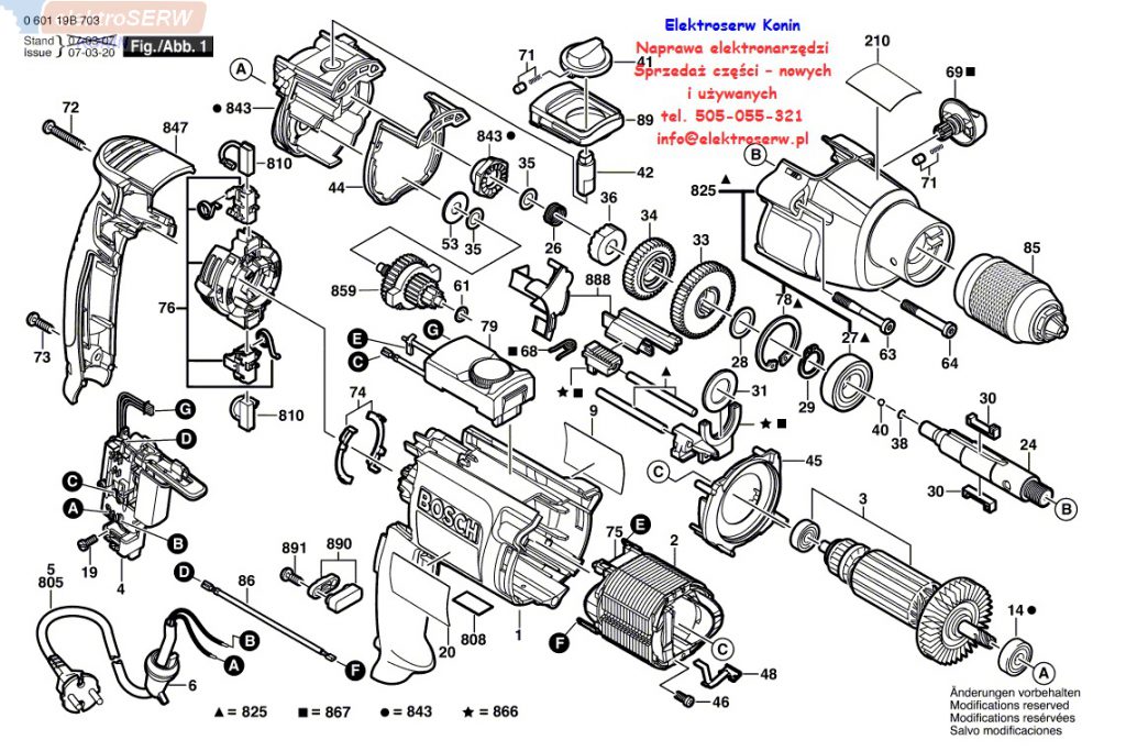 Bosch wiertarka udarowa GSB 20-2 RCE