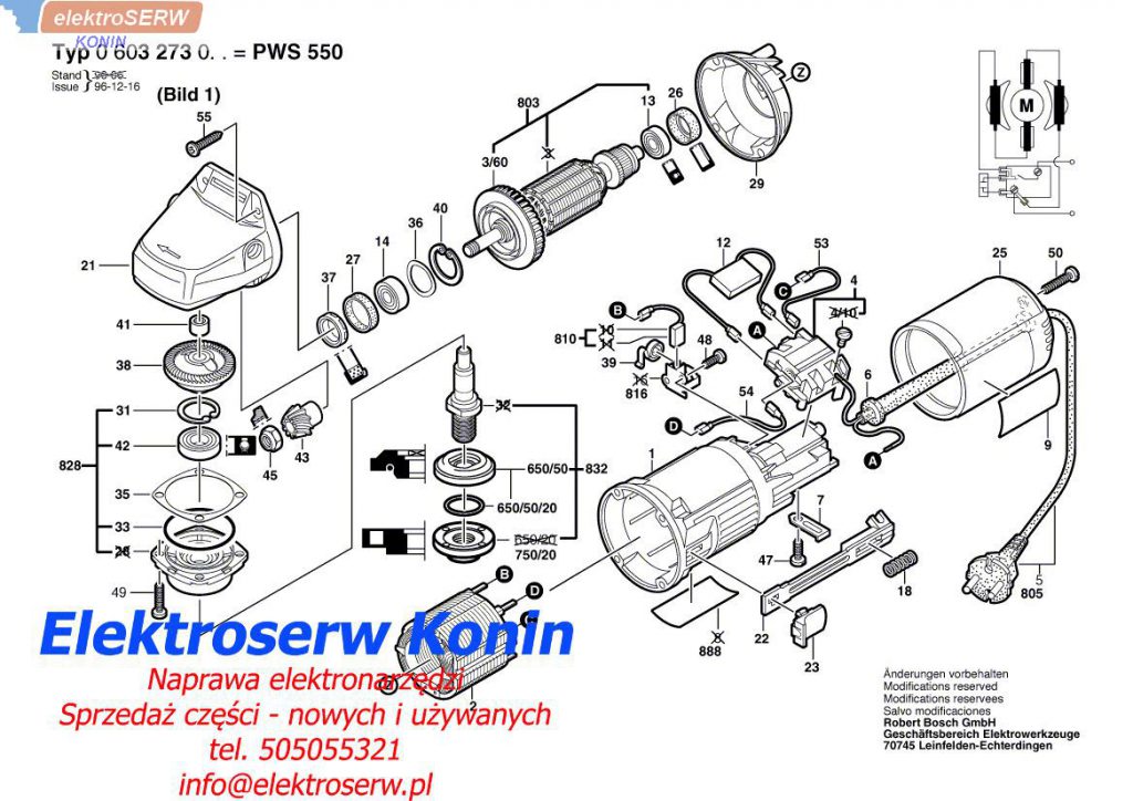 Bosch wirnik do PWS 550 2609000761