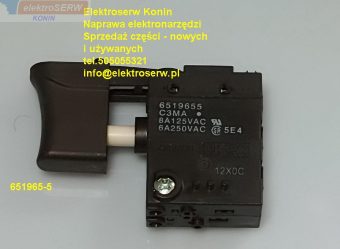Makita włącznik 651965-5 do klucza adarowego 6951 SPK
