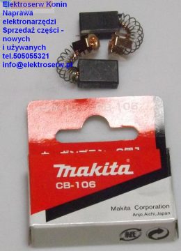 Makita szczotki CB-106 181410-1 1911B, 3620, RP0900, 8406, HP2010N