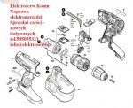 Bosch włącznik suwakowy 2609199119 GSR12V GSR14,4V GSR18V