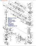 Makita obudowa przekładni kpl. 154623-7 do wiertarki