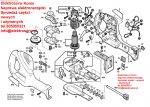 Bosch 2605104602 korpus obudowa GSA800PE