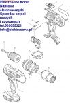 Makita obudowa kpl.188615-4 do wkrętarki BHP453 18V