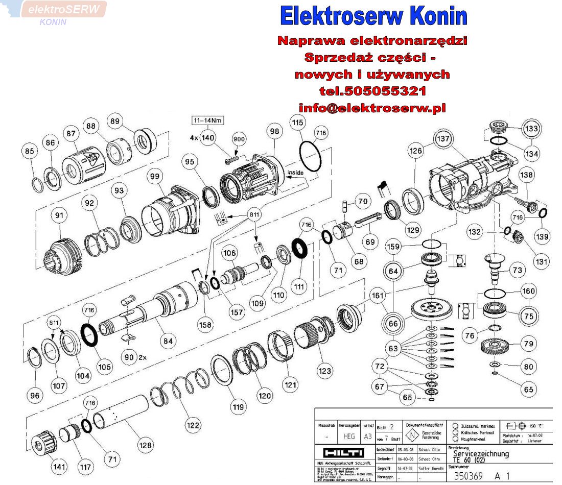 Hilti te500 схема