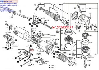 Bosch szczotki 1607000V53 do szlifierki GWS 11-125 GWS 9-125