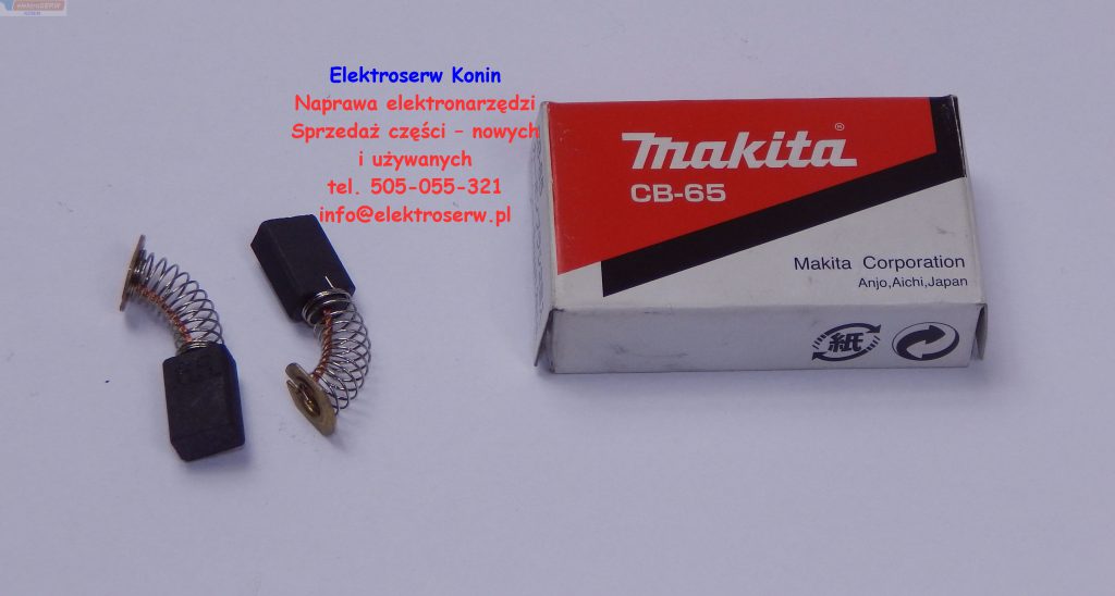 Makita szczotki CB-65 191628-6 wiertarka kątowa DA3000R nożyce: JS1600, JS1660