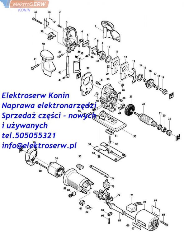 Makita wirnik do wyrzynarki 4304 4305 4305 T