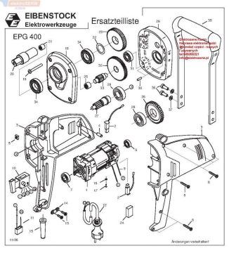 EIBENSTOCK szczotki do zacieraczki EPG400