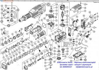 Hilti  TE905 - naprawa mimośrodu