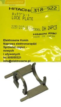 Hitachi 318-522 wodzik LOCK PLATE DH24PC3