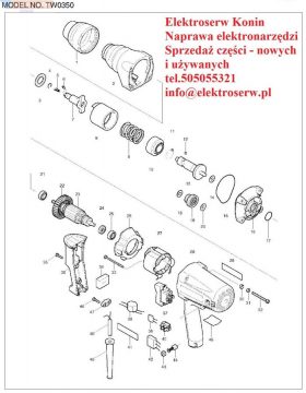 Makita koło zębate 153626-8 do klucza udarowego