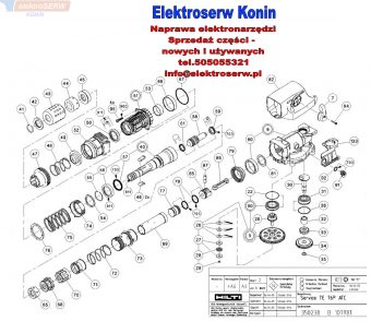 Hilti części zamienne do młotowiertarki TE 76P-ATC 330734