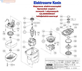 Hilti części zamienne do młotowiertarki TE 76P-ATC 330734