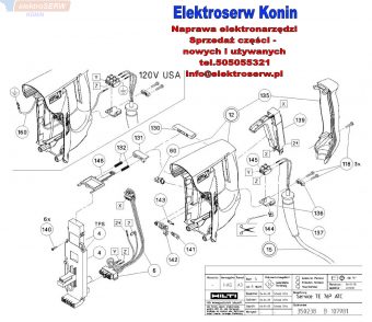Hilti części zamienne do młotowiertarki TE 76P-ATC 330734