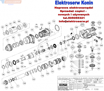 Hilti części zamienne do młotowiertarki TE 56 230V 366015