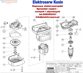 Hilti części zamienne do młotowiertarki TE 56 230V 366015
