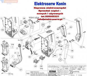 Hilti części zamienne do młotowiertarki TE 56 230V 366015
