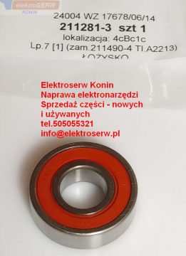 Makita łożysko  211281-3 do bruzdownicy SG150