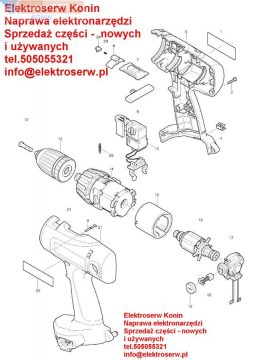 Makita 6347 D 6213  Śruba 3x16 266429-2
