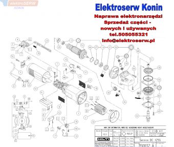Hilti części zamienne do szlifierki kątowej DC 125-S