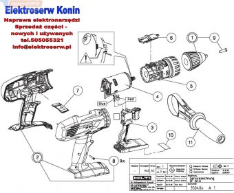Hilti części zamienne do wiertarko-wkrętarki akumulatorowej SF 22-A 289675