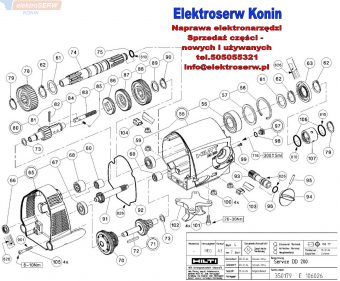 Hilti części zamienne do wiertnicy diamentowej DD 200 279257