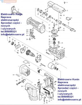 Makita sprężyna 231687-9 do piły posuwowej