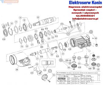 Hilti części zamienne do młotowiertarki akumulatorowej TE 4-A18 407582
