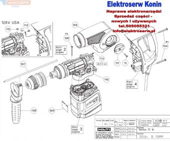Hilti części zamienne do młotowiertarki TE 16 344744