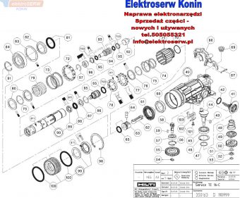 Hilti częsci zamienne do młotowiertarki TE 16-C 344734
