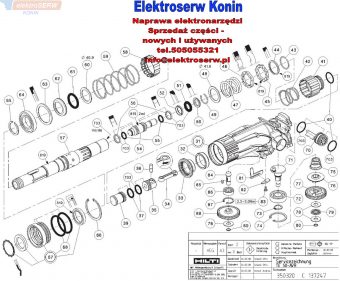Hilti części zamienne do młotowiertarki TE 50-AVR 390327