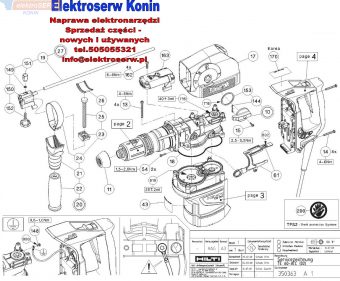 Hilti części zamienne do młotowiertarki TE 60-ATC 364123