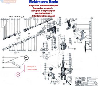 Hilti części zamienne do młota udarowego TE 72 72381