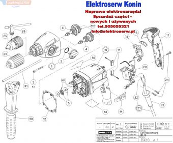Hilti części zamienne do wiertarki UD 16 328246