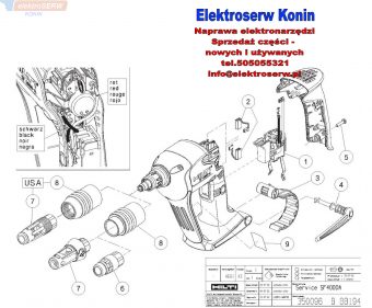 Hilti części zamienne do wkrętarki SF 4000A 343676