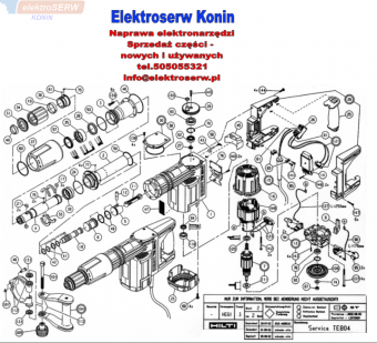 Hilti elektronika do młota TE804, TE805