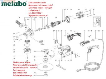 Metabo głowica 316031720 W23-180 W23-230 W25-230 W21-230 W20-230