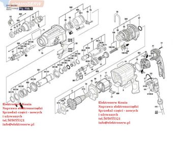 Berner części zamienne do młotowiertarki BHD-2-24