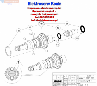 Hilti wirnik do wiertarki TE2