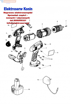 Silnik do wkrętarki akumulatorowej Black&Decker CD12CAH  5102761-00