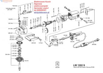 Flex części zamienne do szlifierki LW1202