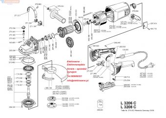 Flex części zamienne do szlifierki L 3206