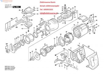 Bosch części do piły szablastej GSA900E