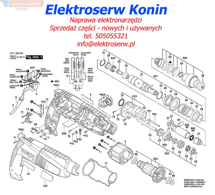 BOSCH Wałek odboczki do GBH 2-18 E