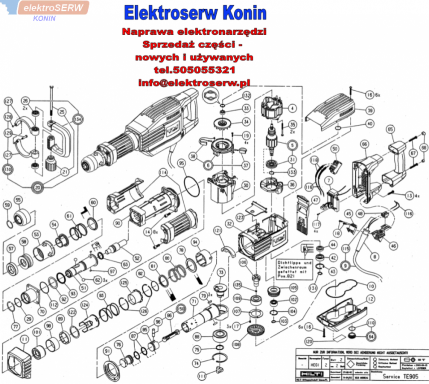 Hilti wirnik do młota udarowego TE 905