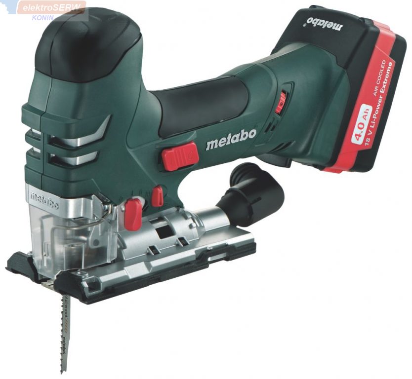 METABO Wyrzynarka akumulatorowa 18 V (2 akumulatory Li-Ion) STA 18 LTX 140 z brzeszczotami w walizce MetaLoc 601405700